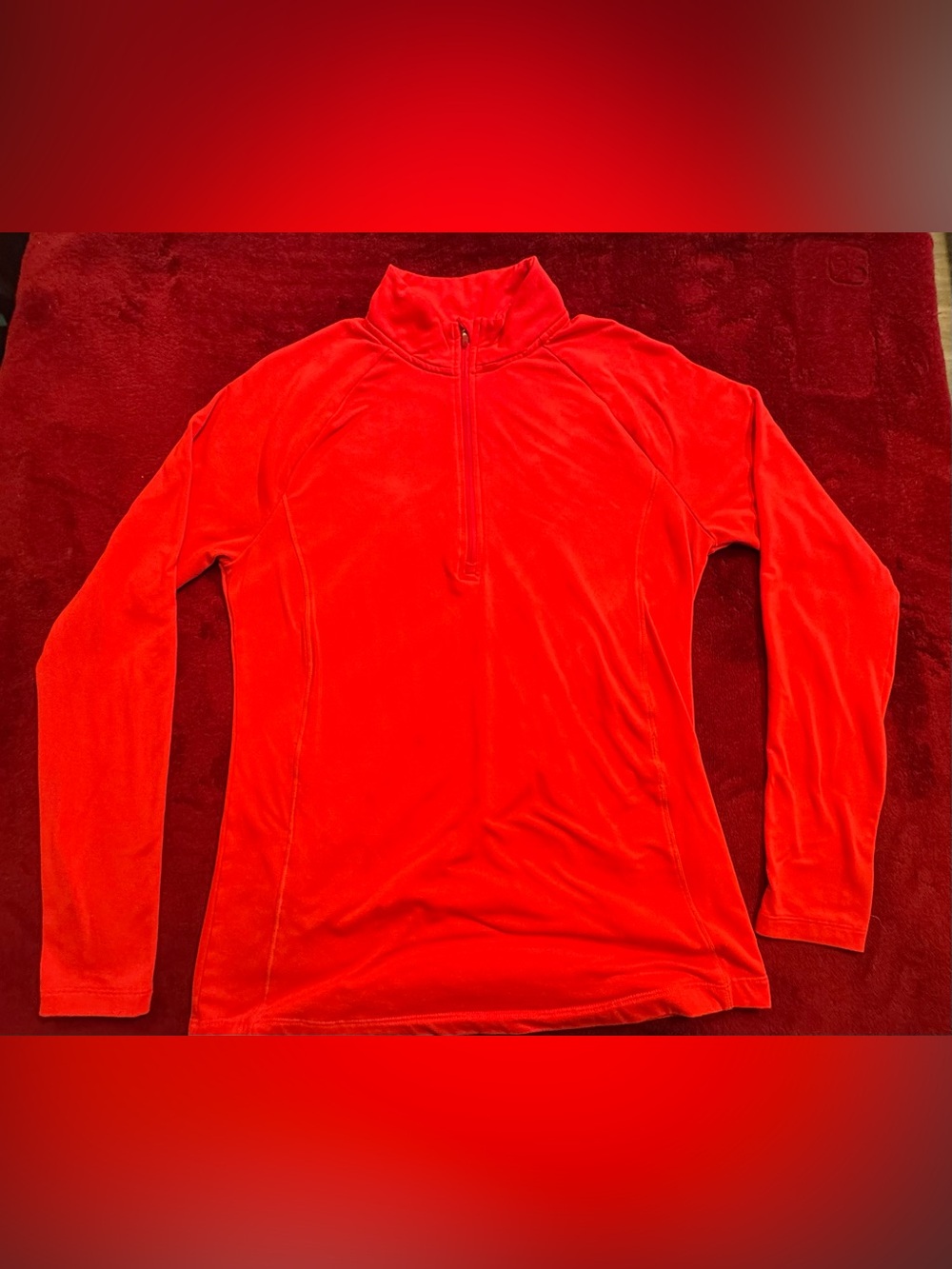 Layer 8 Long-Sleeve Half-Zip Top - Red